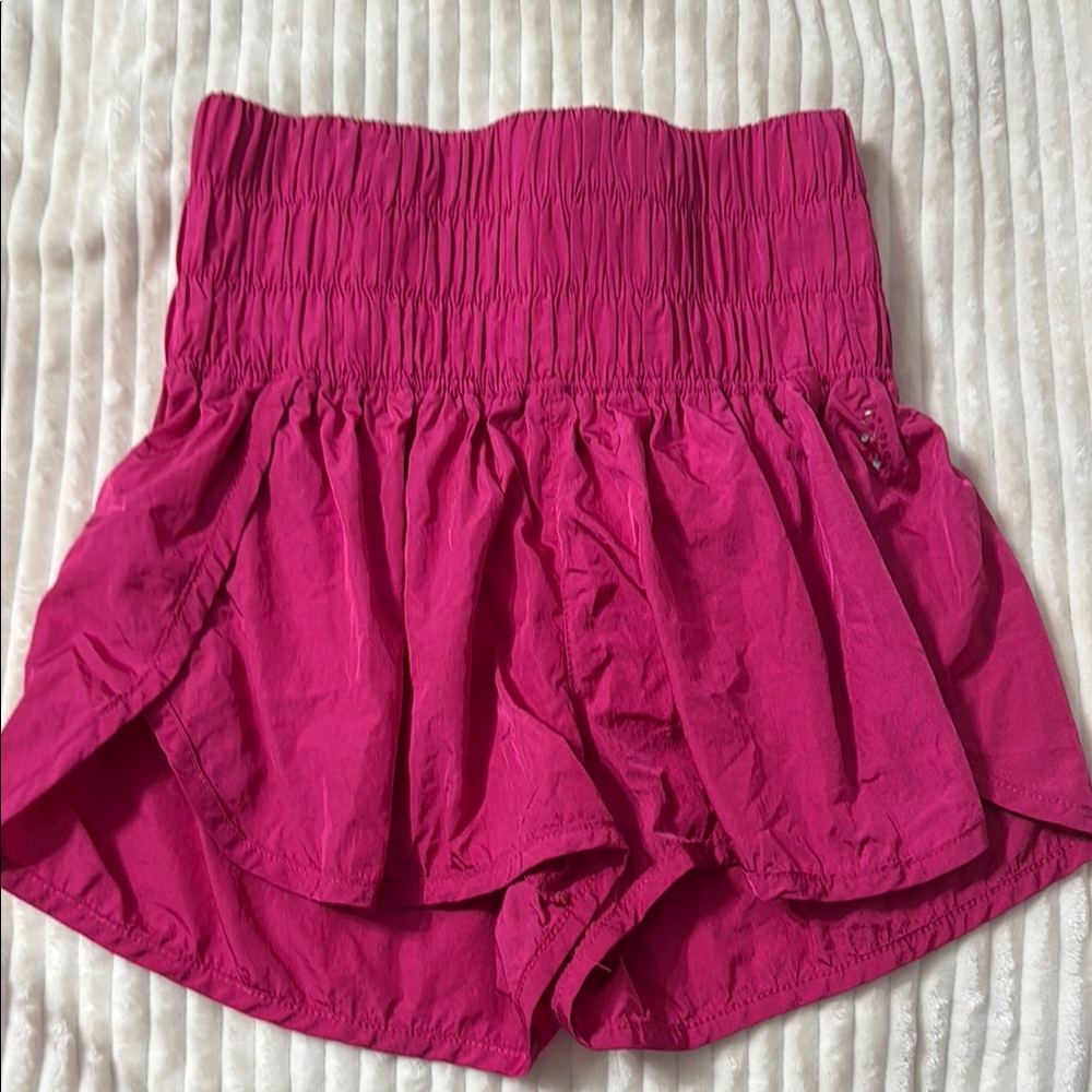 FP Movement by Free People Pink Ruffled Skorts